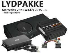PnP Lydoppgradering Mercedes Vito Stage2 Passer Vito 2015 - 2024 med org. spiller