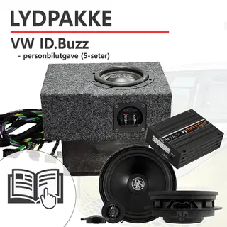 PnP Lydoppgradering VW ID.Buzz nivå 2 Forsterker frontsett og subwoofer