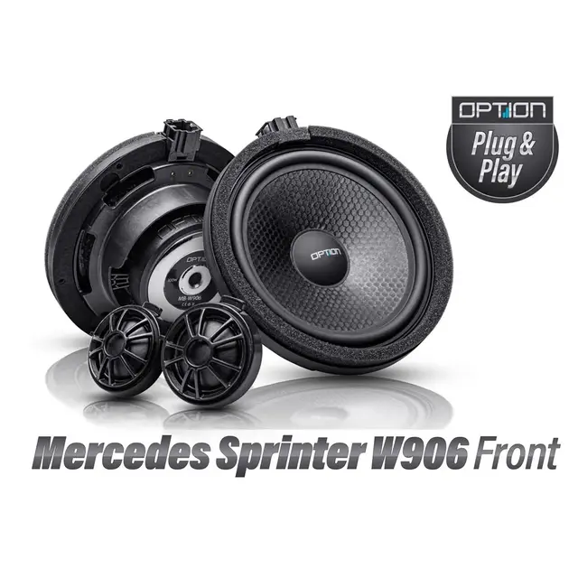 PnP høyttalersett for Mercedes Sprinter Spesialtilpasset Mercedes W906 2006-2018 