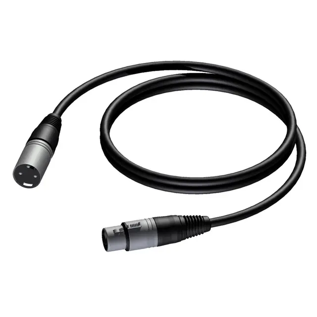 Mikrofonkabel BASIC XLR 3m stk. XLR - XLR 3-pol Kontakt 