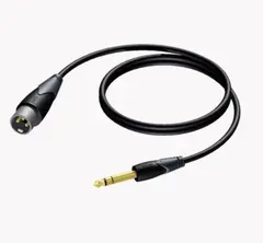 Procab CLA724 XLR M - JackStereo M 10m HQ, XLR han - 6,3mm Jack han stereokabel