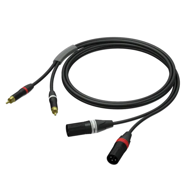 Procab XLR - RCA REF703/1.5-P XLR Han-2x RCA/Cinch Han-1.5m 