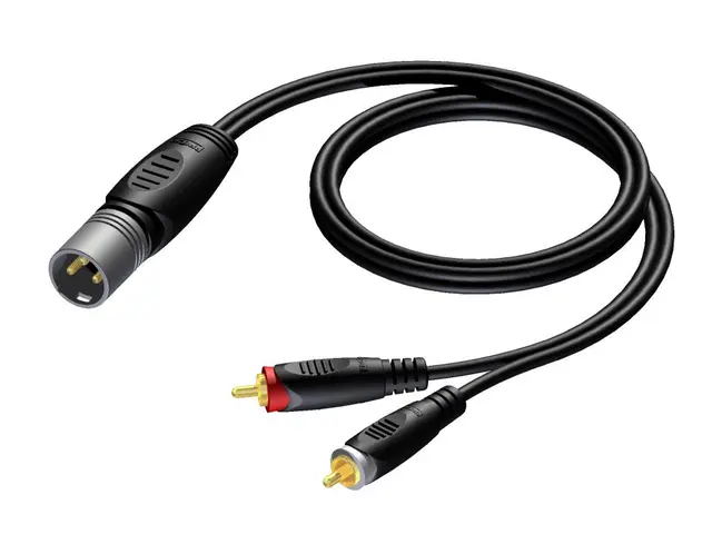 Procab XLR - RCA REF703/1.5-P XLR Han-2x RCA/Cinch Han-1.5m 