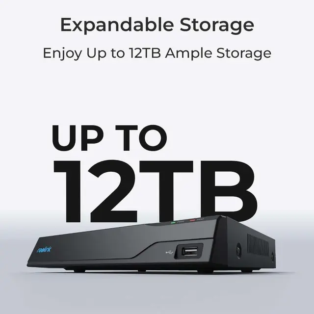 Reolink NVR 8 kanaler og 2TB harddisk NVS8 – 8 kanalers PoE NVR (opptaker) 