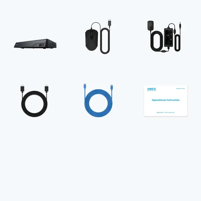 Reolink NVR 8 kanaler og 2TB harddisk NVS8 – 8 kanalers PoE NVR (opptaker) 