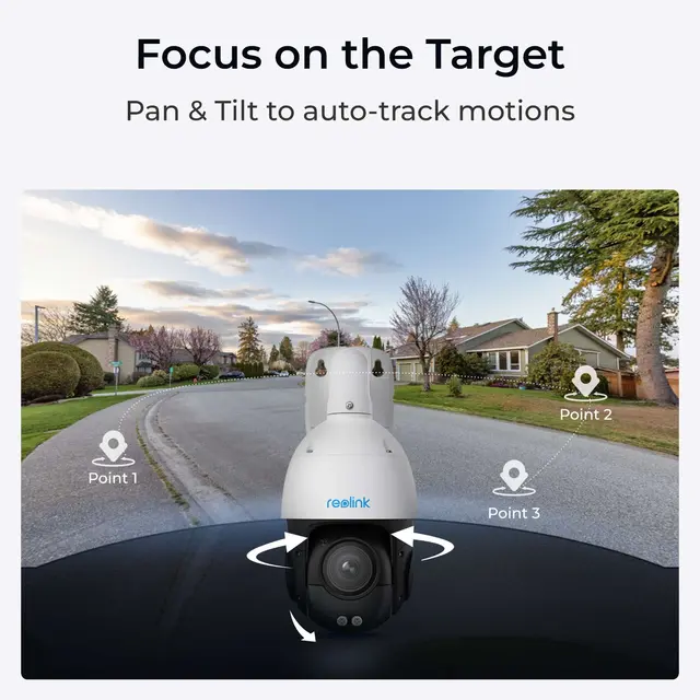 Reolink 4K overvårningskamera pan & tilt 4K AI 360 Pan 90 Tilt 5X Zoom PoE 