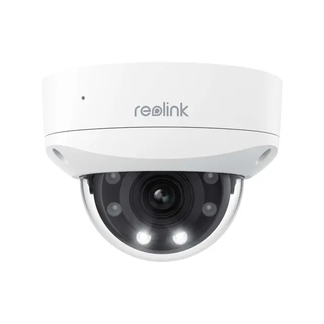 Reolink vandalsikkert 4K PoE dome kamera Dome PoE kamera 5Xoptisk zoom AI Spotlys 