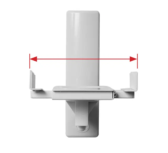 B-TECH BT77 høyttaler veggfeste, sort Maks 25kg, bredde 135-280mm 