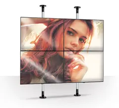 B-Tech System2 tak/gulvstativ H1500mm Komplett søyle - legg til rett veggfeste