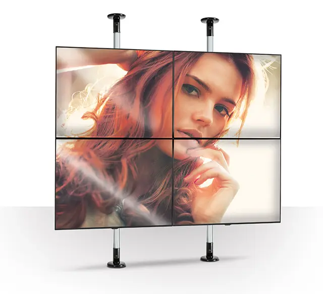 B-Tech System2 tak/gulvstativ H1500mm Komplett søyle - legg til rett veggfeste 