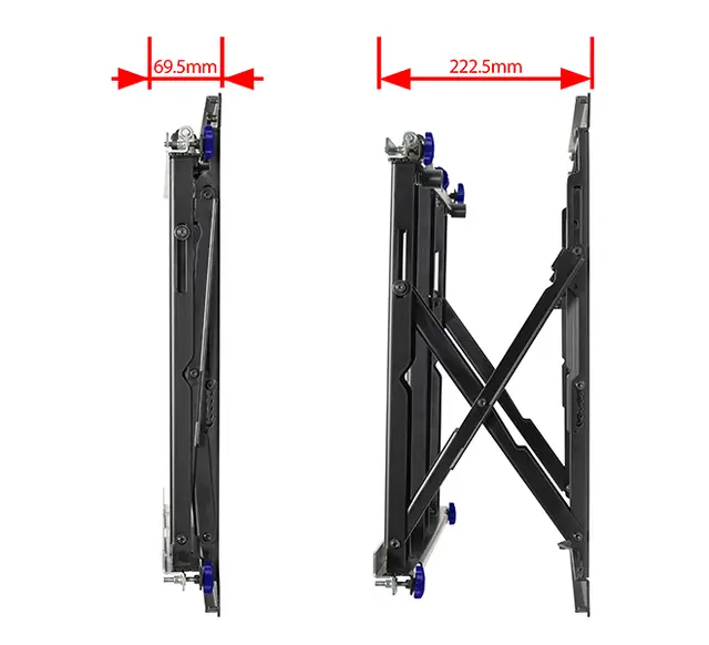 B-TECH BT8312 videoveggfeste SLIM 42-75" Pop-Out Videowall Mount 8 veis justering 