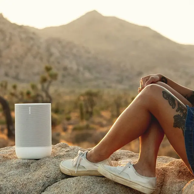 SONOS MOVE trådløs høyttaler hvit Trådløs batteridrevet sonoshøyttaler 