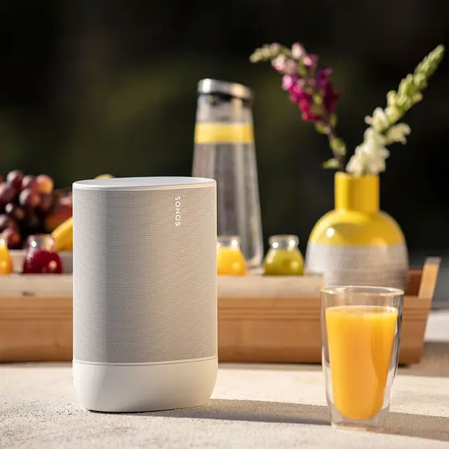 SONOS MOVE trådløs høyttaler hvit Trådløs batteridrevet sonoshøyttaler 