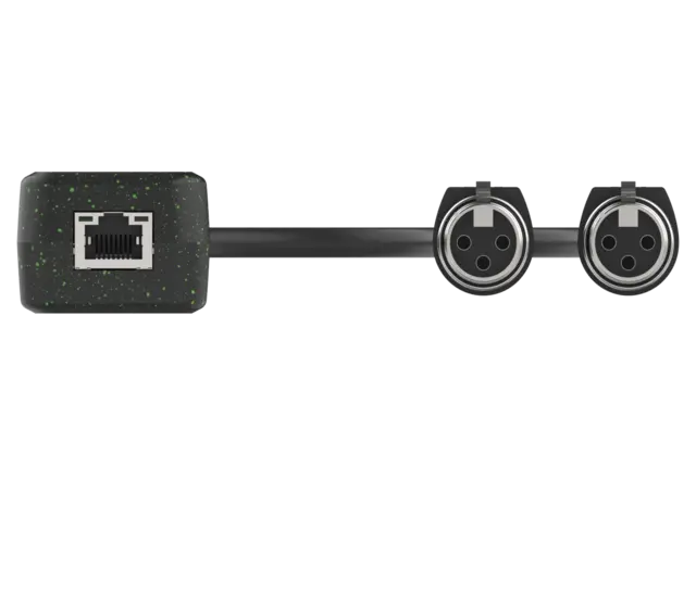 Turtle AV Dante Dual XLR Input Adapter 2 x XLR Hun - Dante Input 