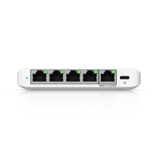 Ubiquiti Unifi Switch Flex mini 2.5Gbit 5xRJ45 USBC strømadapter inkludert