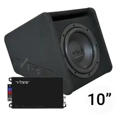 VIBE PULSEMIT 10" basspakke 1x 10" i kasse, 400W RMS forsterker