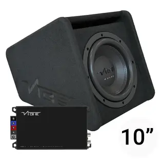 VIBE PULSEMIT 10" basspakke 1x 10" i kasse, 400W RMS forsterker