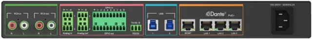 Yealink AV AP08 Digital Signal Processor 16x16 Dante audio channels 