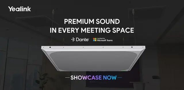 Yealink SkySound CM50 Dante takmikrofon Takmikrofon AI PoE+ Ø223mm Flush mount. 