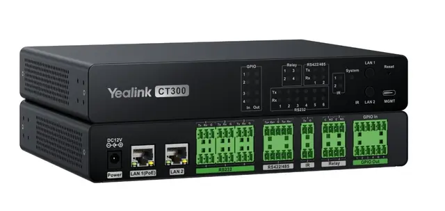 Yealink CT300 Device Navigator 2x LAN, RS232/485, IR, Relay, GPIO 
