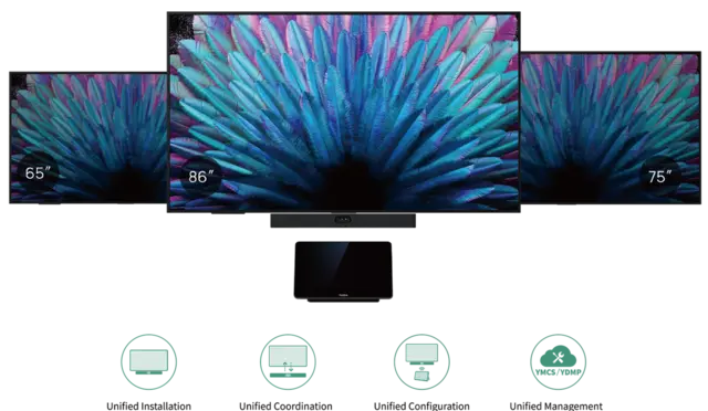 Yealink MeetingDisplay MD86 86" 18/7, 500 nits, Haze 25% | Android 13 