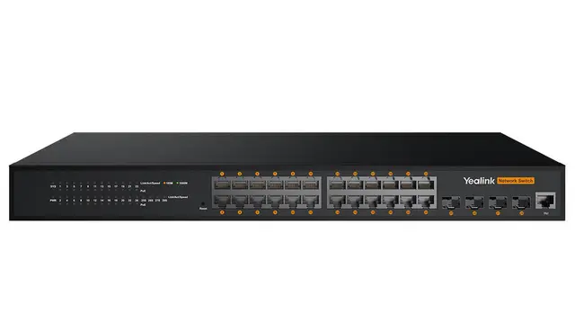Yealink AVoIP RCH240 Switch 24-port L2+ web-based managed AV Gigabit switch 