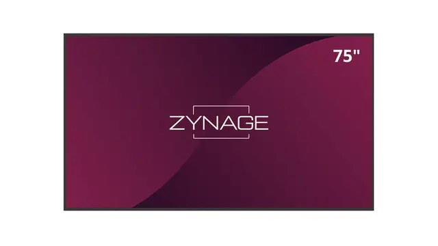 Zynage 75" 24/7 UHD 4K 500 nits USB-C 65W PD, Wifi, 3xHDMI 