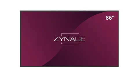 Zynage 86" 24/7 UHD 4K 500 nits USB-C 65W PD, Wifi, 3xHDMI